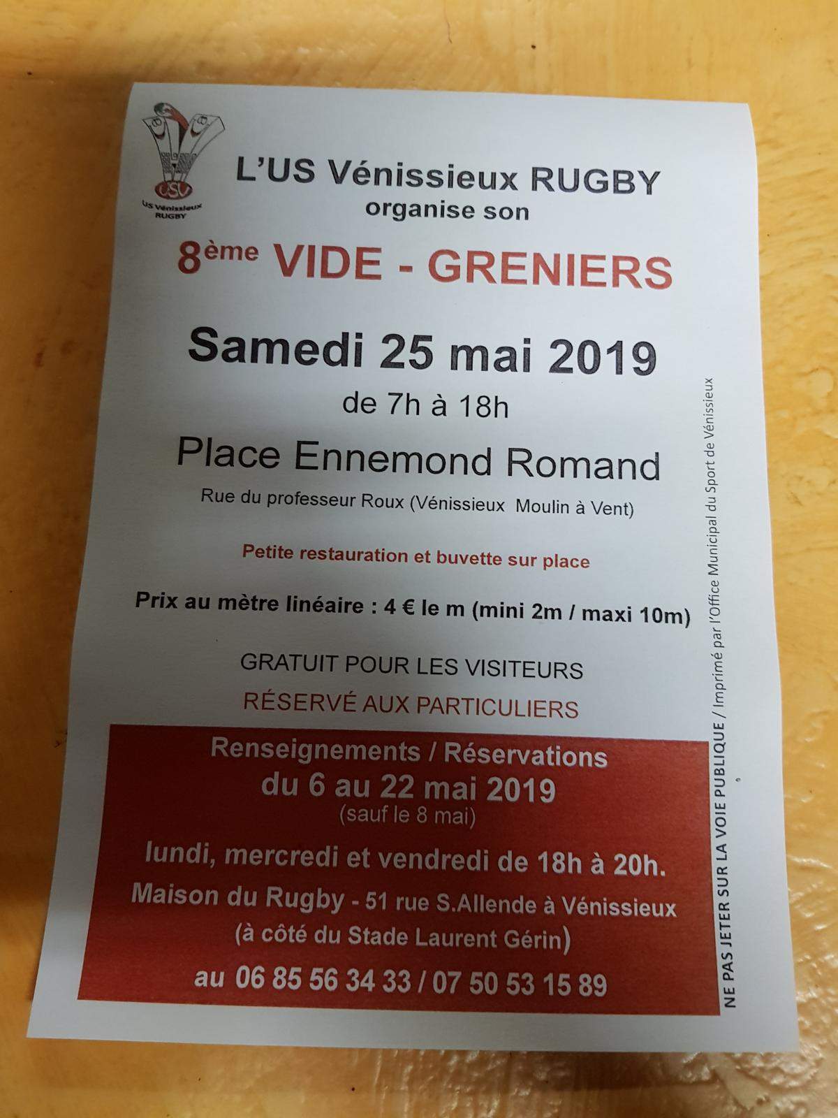 Vide Grenier 87 Le 8 Mai 2019