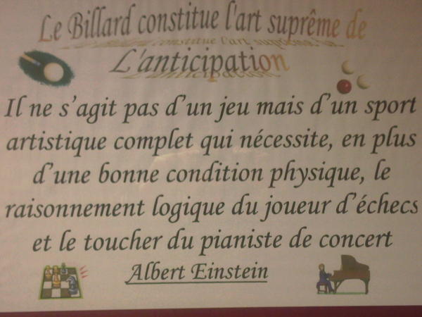 Le Billard par Alfred EINSTEIN