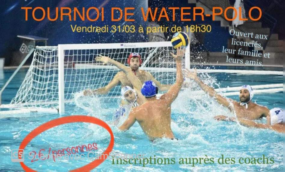 Actualité Soirée Water polo le mars club Natation Hirson Natation Clubeo