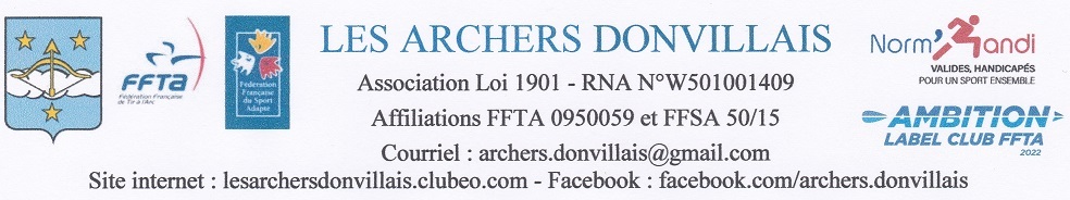 Les Archers Donvillais : site officiel du club de tir à l'arc de Granville - clubeo