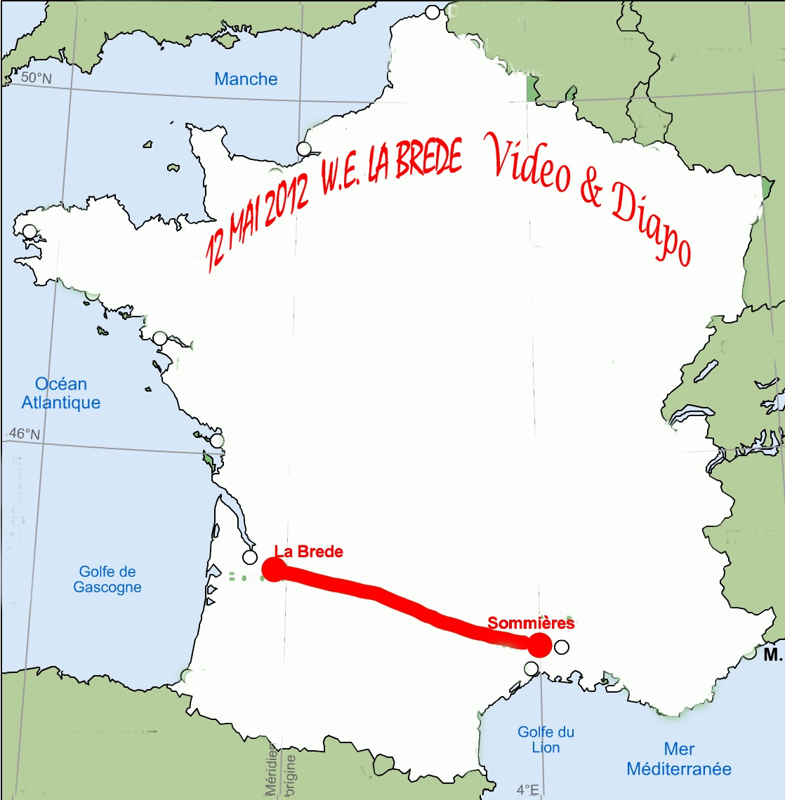 carte France La Brede